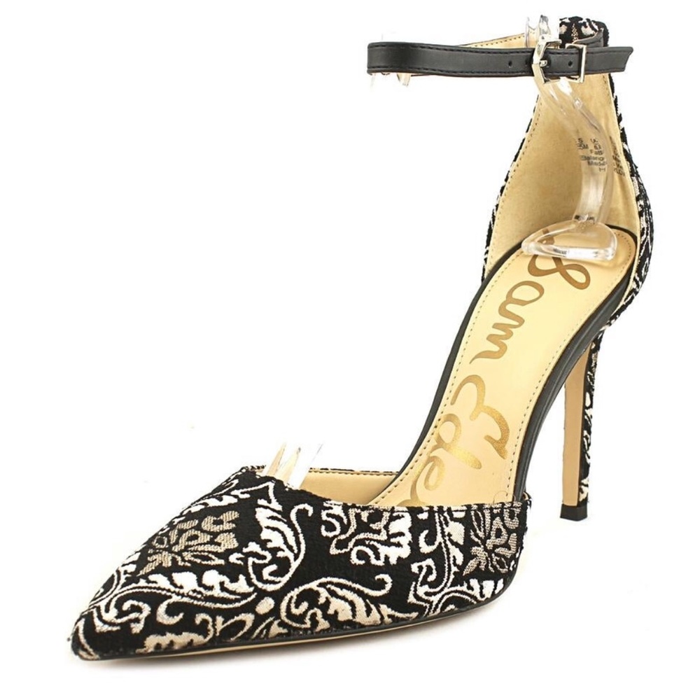 NWOT Sam Edelman Black Pointed Toe Harlow Heel